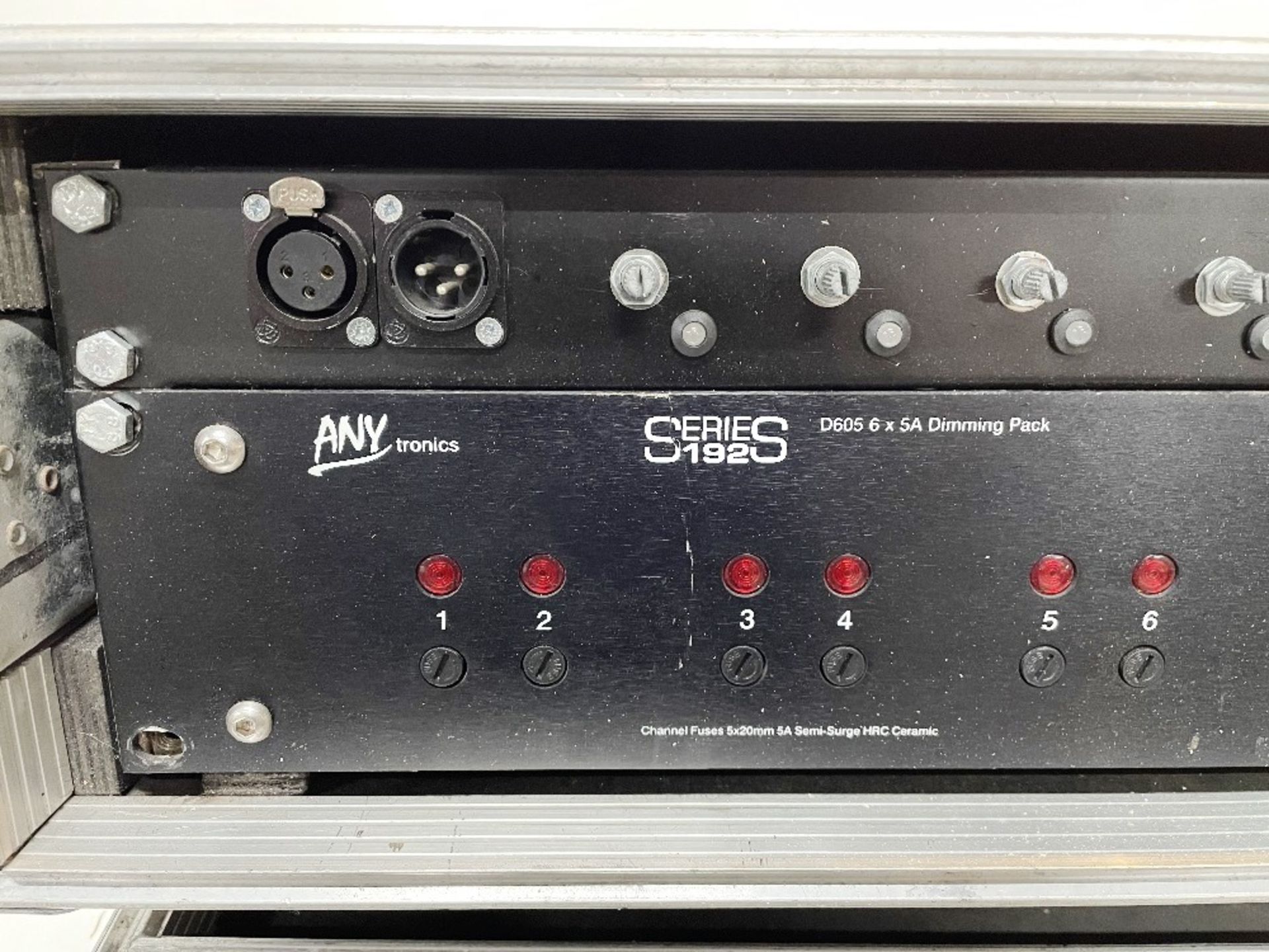 Anytronics Series 192 D605 6 x 5A Dimming Pack w/ Flight Case - Image 3 of 4