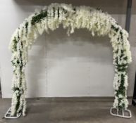 4 Section Faux Floral Wedding Arch