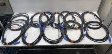 12 x Approx 5m PowerCon Cables