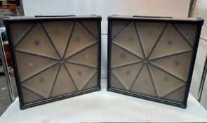2 x Retro Disco Light Boxes - 61cm x 61cm