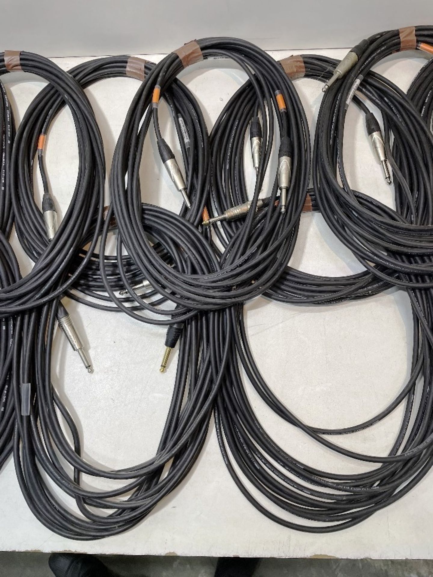 14 x Approx 10m Mono/Stereo Jack Cables - As Pictured - Image 3 of 3