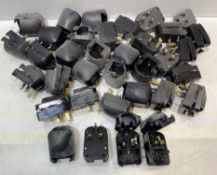 Quantity of UK 13A Plug to Schuko Socket Adaptors