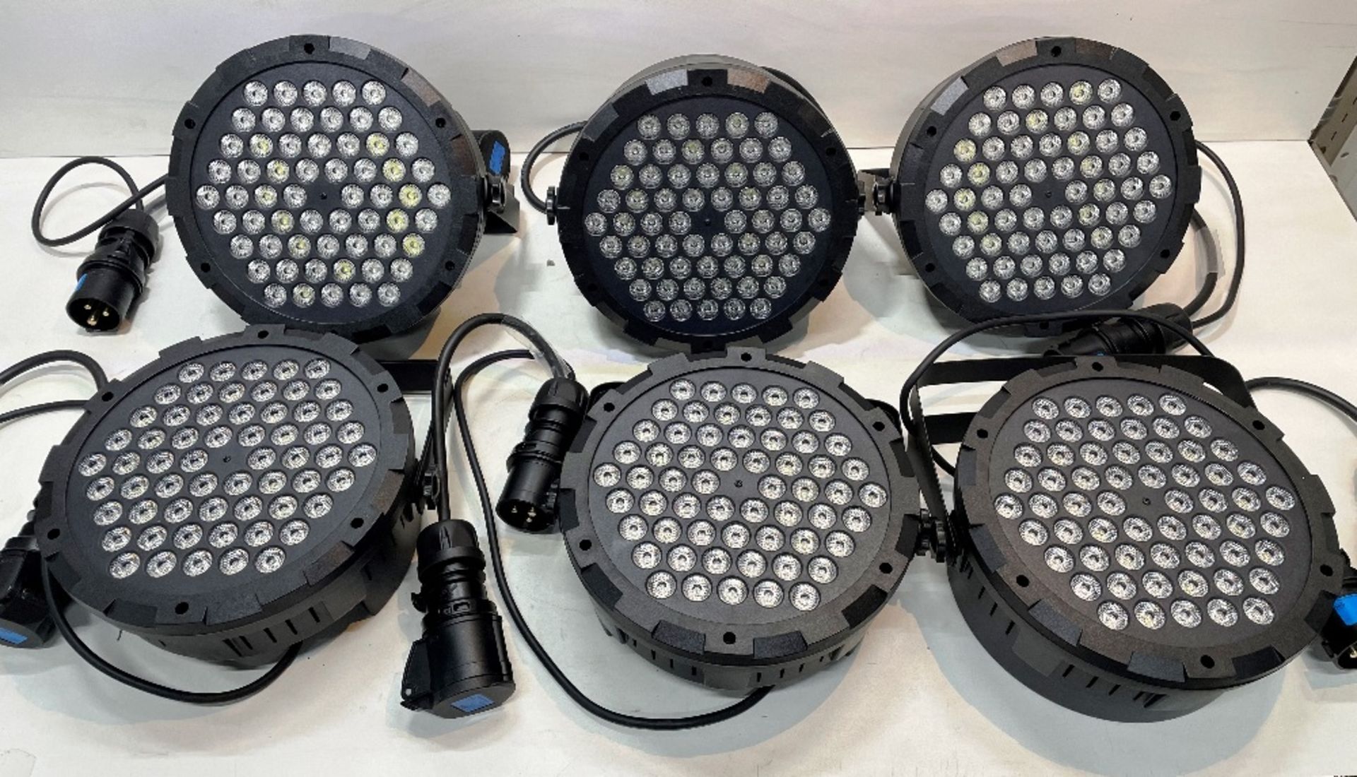 6 x LED WT09 Stage Flat Par Cans | 120W