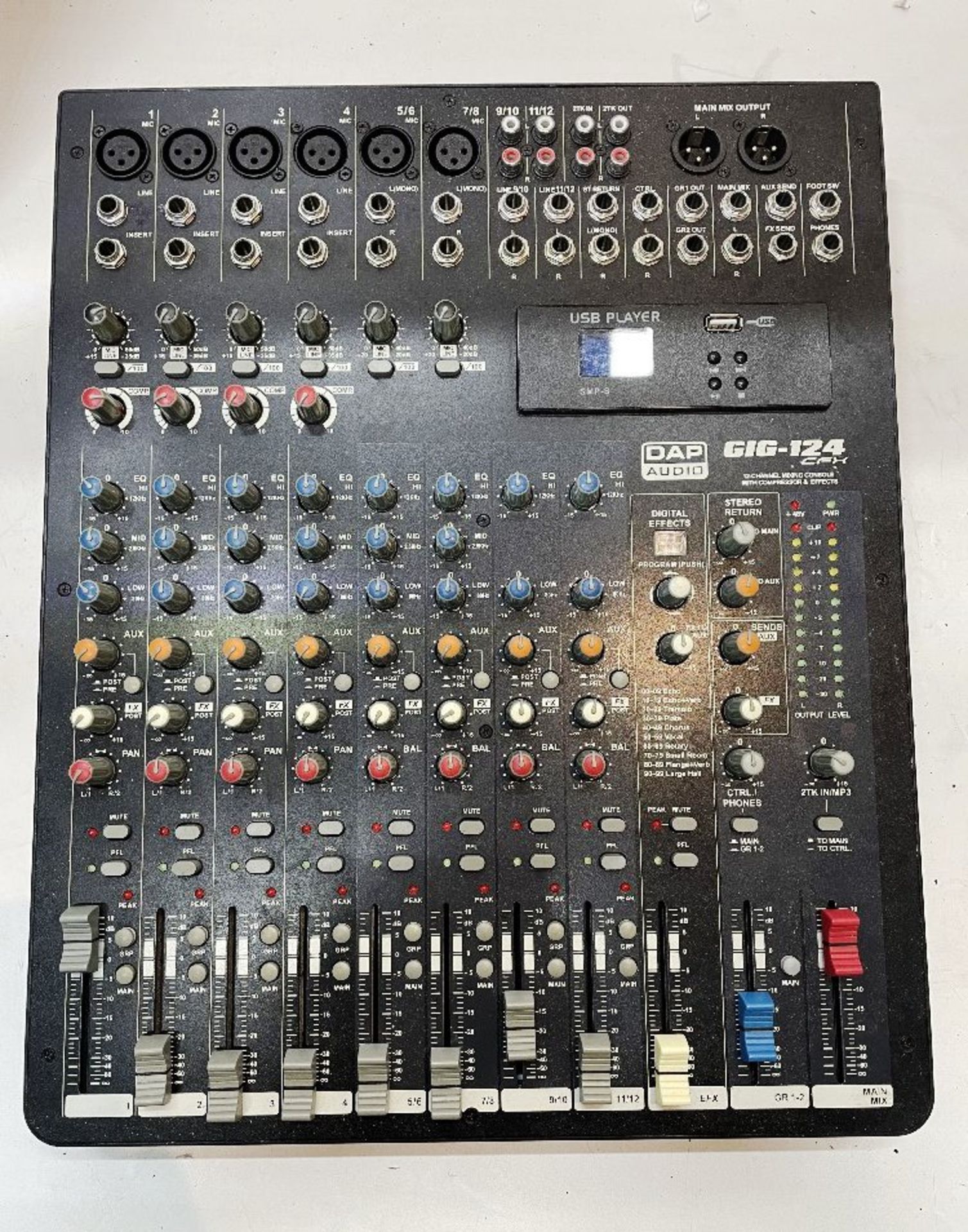 DAP Audio GIG-124CFX 12 Channel Live Mixer - Image 2 of 4