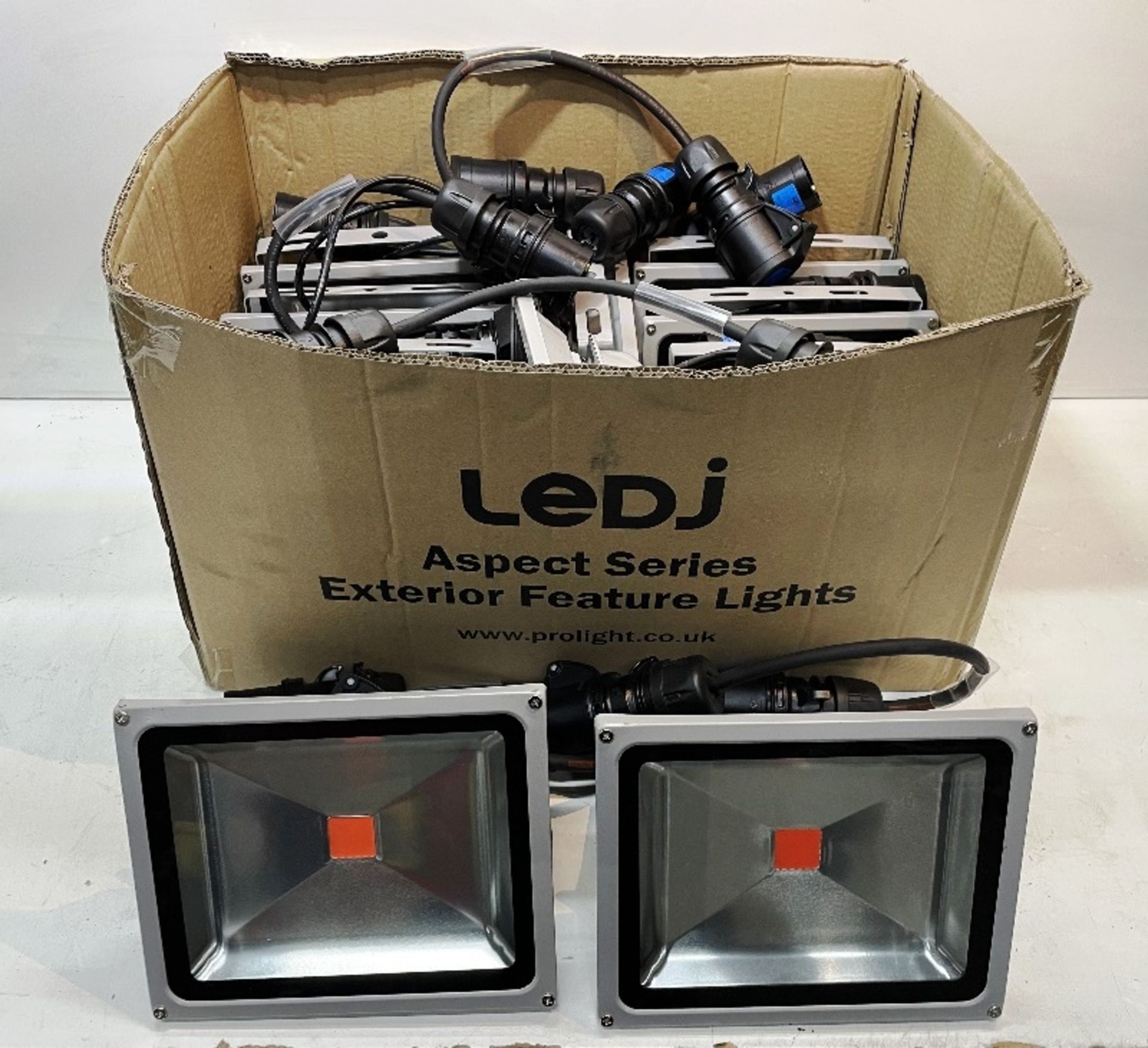 12 x LED 50w Red Flood Lights