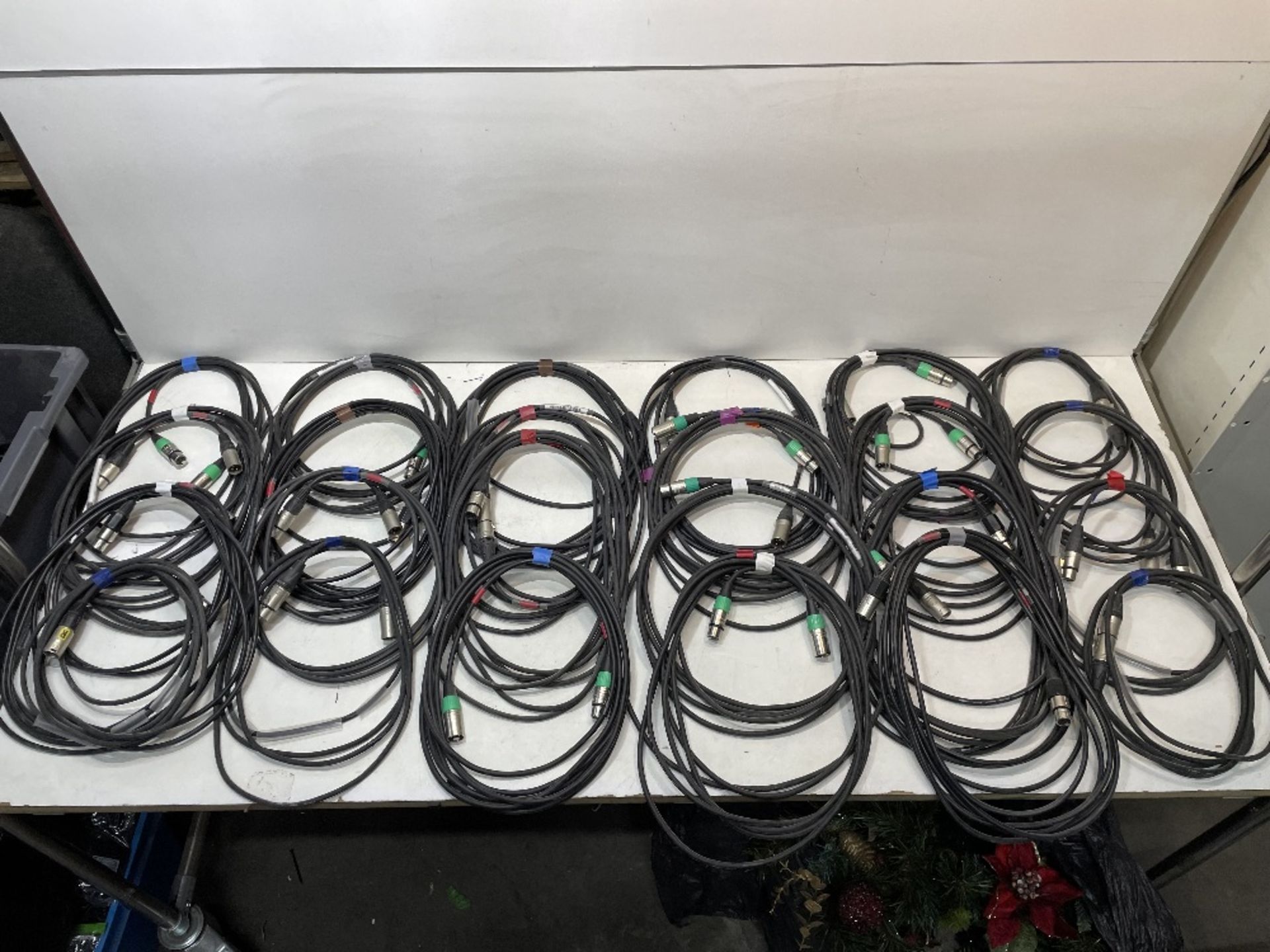 24 x Approx 5m DMX Cables