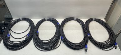 5 x Approx 20m 2-Pole Speakon Cables