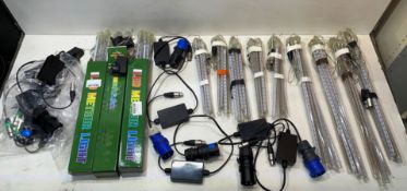12 x Sets of Various LED Meteor Shower Rain Lights