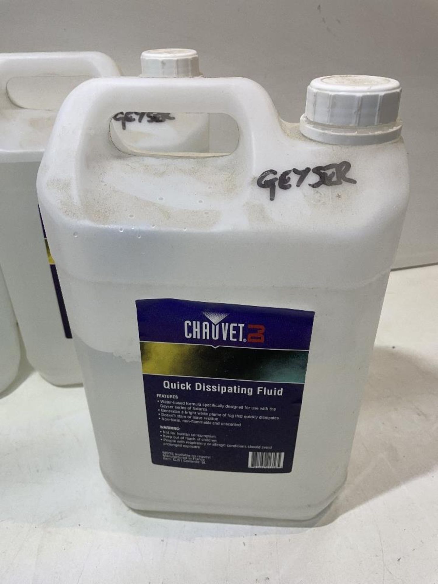 4 x Unused/Part Used Chauvet Fog/Dissipating Fluid - 5L - Image 3 of 4