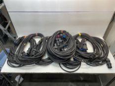 7 x Approx 10m - 16a Single Phase 15a (2.5mm) Cables