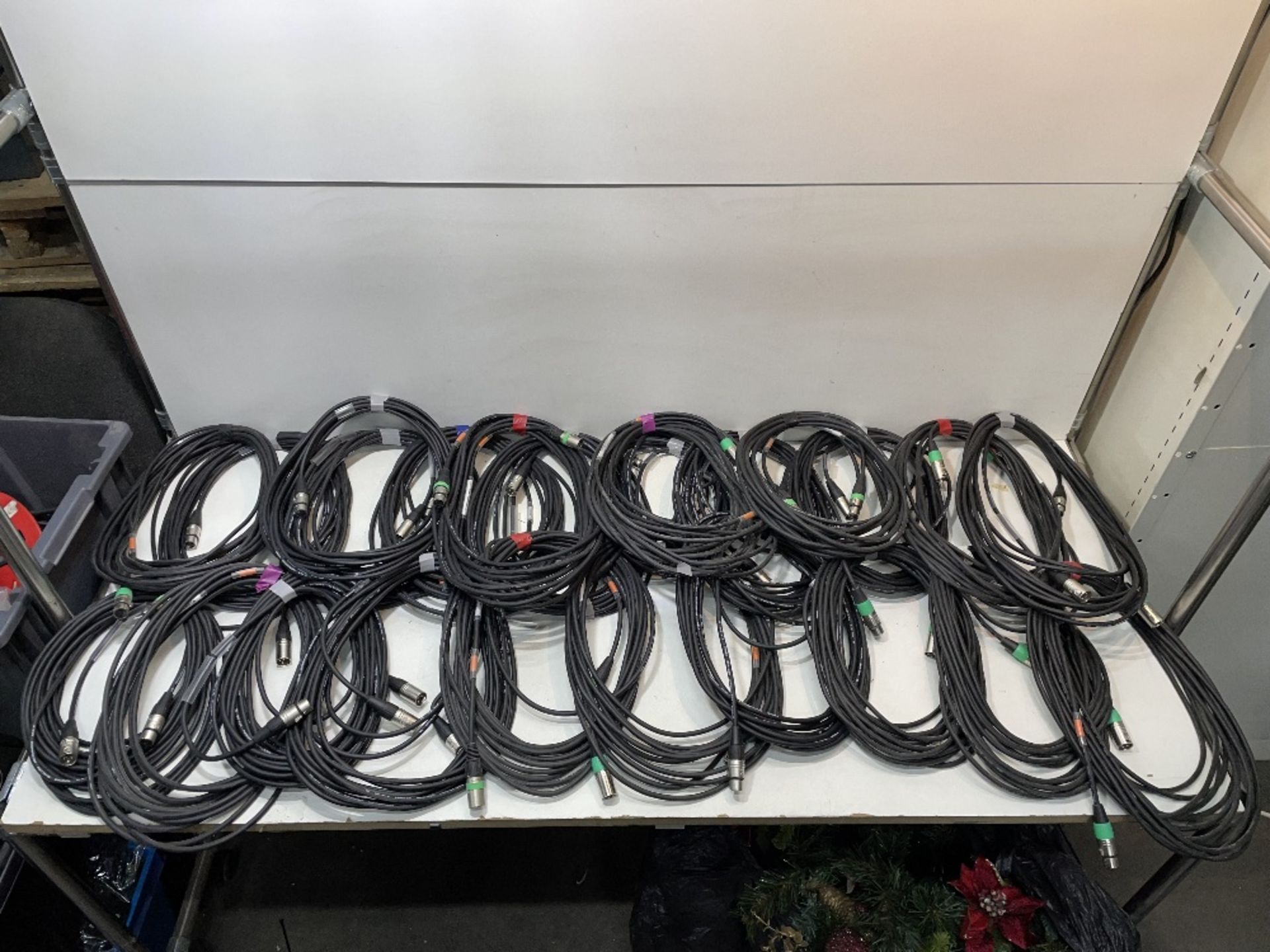 24 x Approx 10m DMX Cables