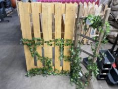 A-Frame Pallet & Ladder Lighting Prop Dressed in Faux Ivy