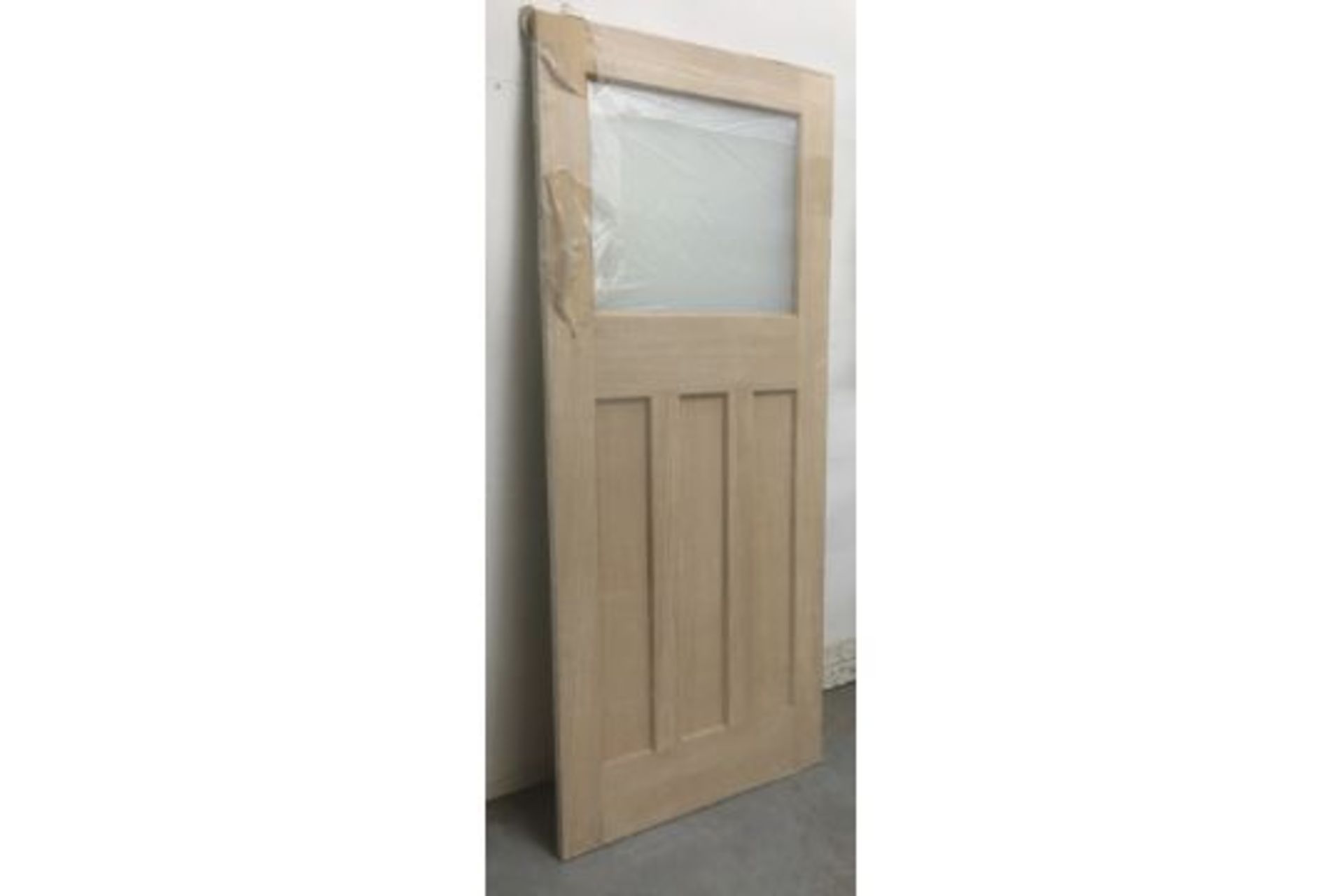 LPDDoors Oak 35mm Top Light Door DX30S W/ Frosted Glass | 78'' x 33'' - Image 3 of 3