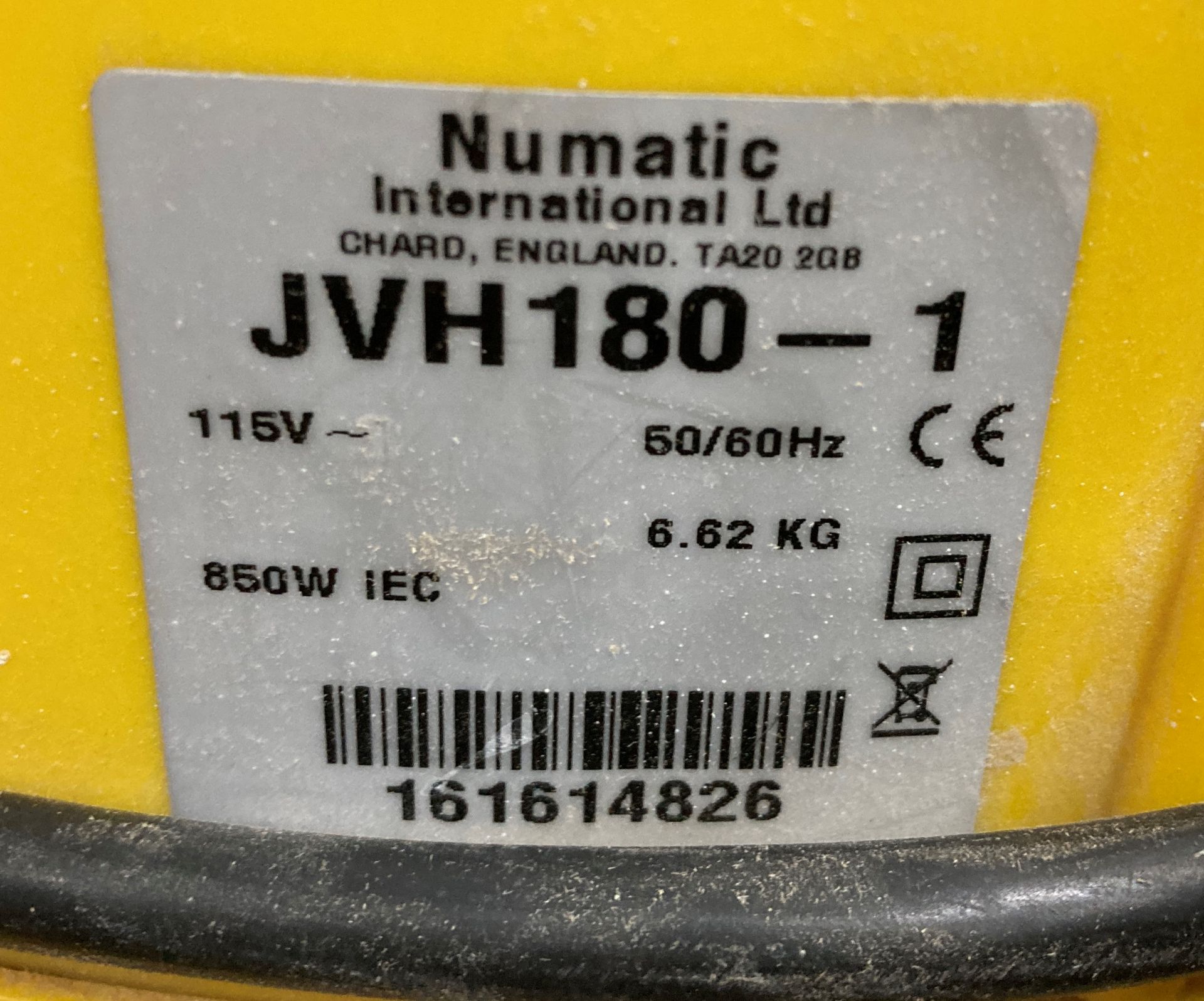 Numatic James Vacuum/Extractor Unit | 110v - Image 6 of 6