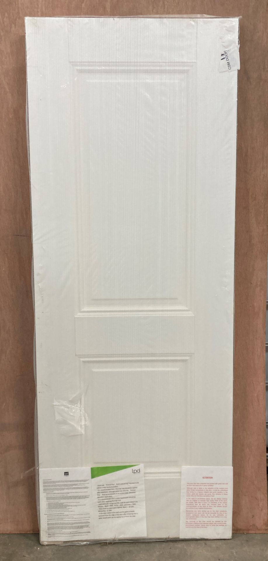 LPDDoors White Primed Arnhem 2P 35mm Internal Door | 78'' x 30'' | 023883