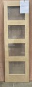 LPDDoors Contemporary 4L White Oak Internal Door | Engineered 20mm Lipping | 1981mm x 610mm x 35mm