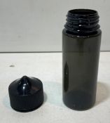 Approximately 24660x120ml ***Empty*** Black Vape Bottles | 25500 Caps