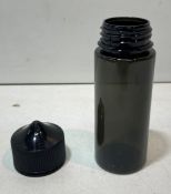 Approximately 24660x120ml ***Empty*** Black Vape Bottles | 25500 Caps