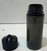 Approximately 24660x120ml ***Empty*** Black Vape Bottles | 25500 Caps