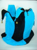 250+ Jester Style Novelty Hats - Blue/Black - RRP£4.99