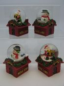1,440 x 45mm Christmas Snowglobes in a House Shape w/ Welsh Wording - Water Cloudy - RRP£4.00