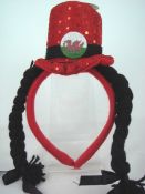 2,200+ Assorted Wales Style Novelty Ties & Mini Topper Hats - RRP£3.99