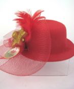 2,200+ Novelty Mini Red Part Hats & Giant Red Sequin Ties - RRP£4.99