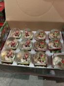 1,440 x 45mm Christmas Snowglobes w/ Welsh Wording in Gift Box - Water Cloudy - RRP£4.00