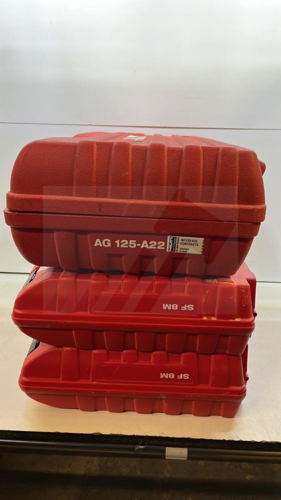 3 x Hilti Empty Drill Cases - As Pictured