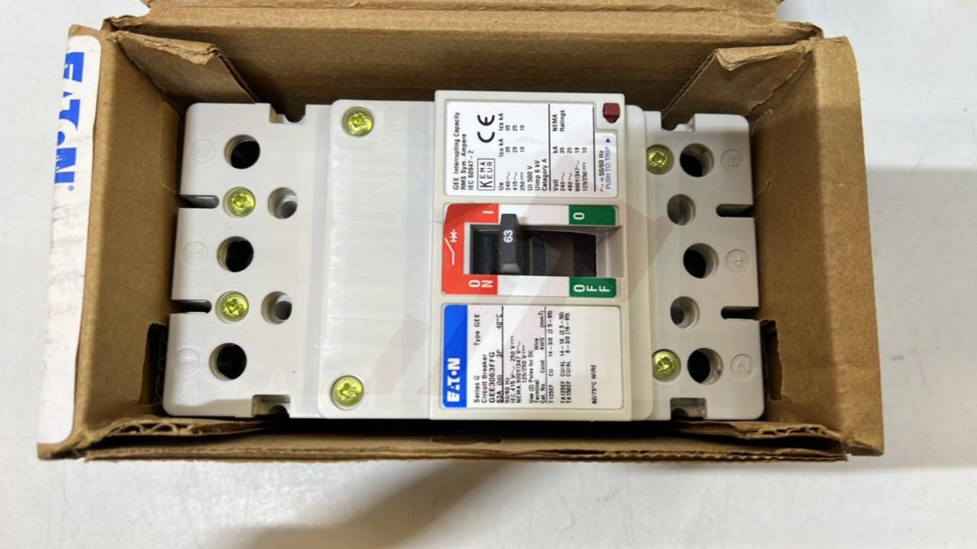 2 x Eaton GEE3063FFG Industrial Circuit Breakers - Image 2 of 2