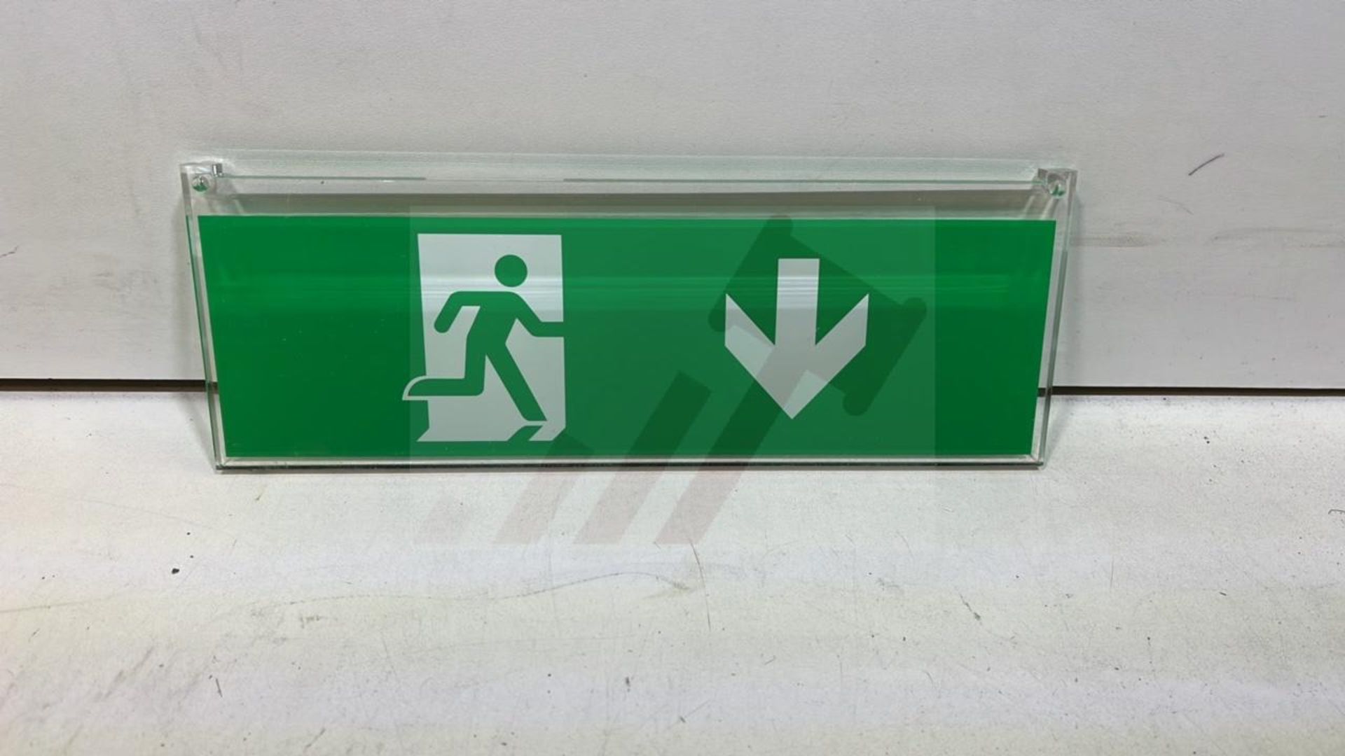 45 x Various Sized Emergency Exit Signs - As Pictured - Image 3 of 7