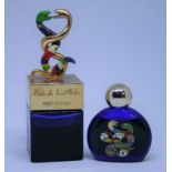 Flacon de parfum en verre teinté de bleu "First Edition - Niki de Saint Phalle [...]