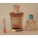 Flacon de parfum encore scellé de CHERAMY "Espace", flacon design couleur or - Joint [...]