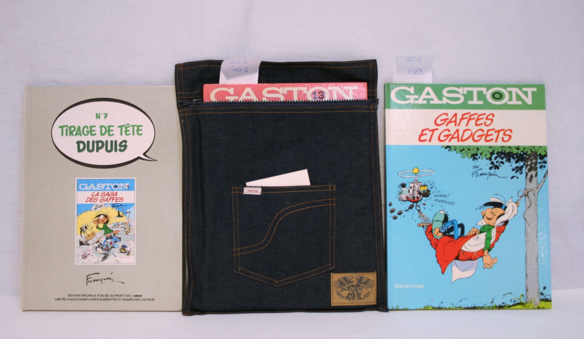 FRANQUIN FRANQUIN GASTON LAGAFFE - N°0 & 14 - GAFFES AND GADGETS - DIE GAFFES SAGA. Dupuis, 1985 &