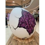 JoMalano (LU - born in 1995) EGG 2.5m high, 1.90m circumference (cracked egg) - 12V radial micro