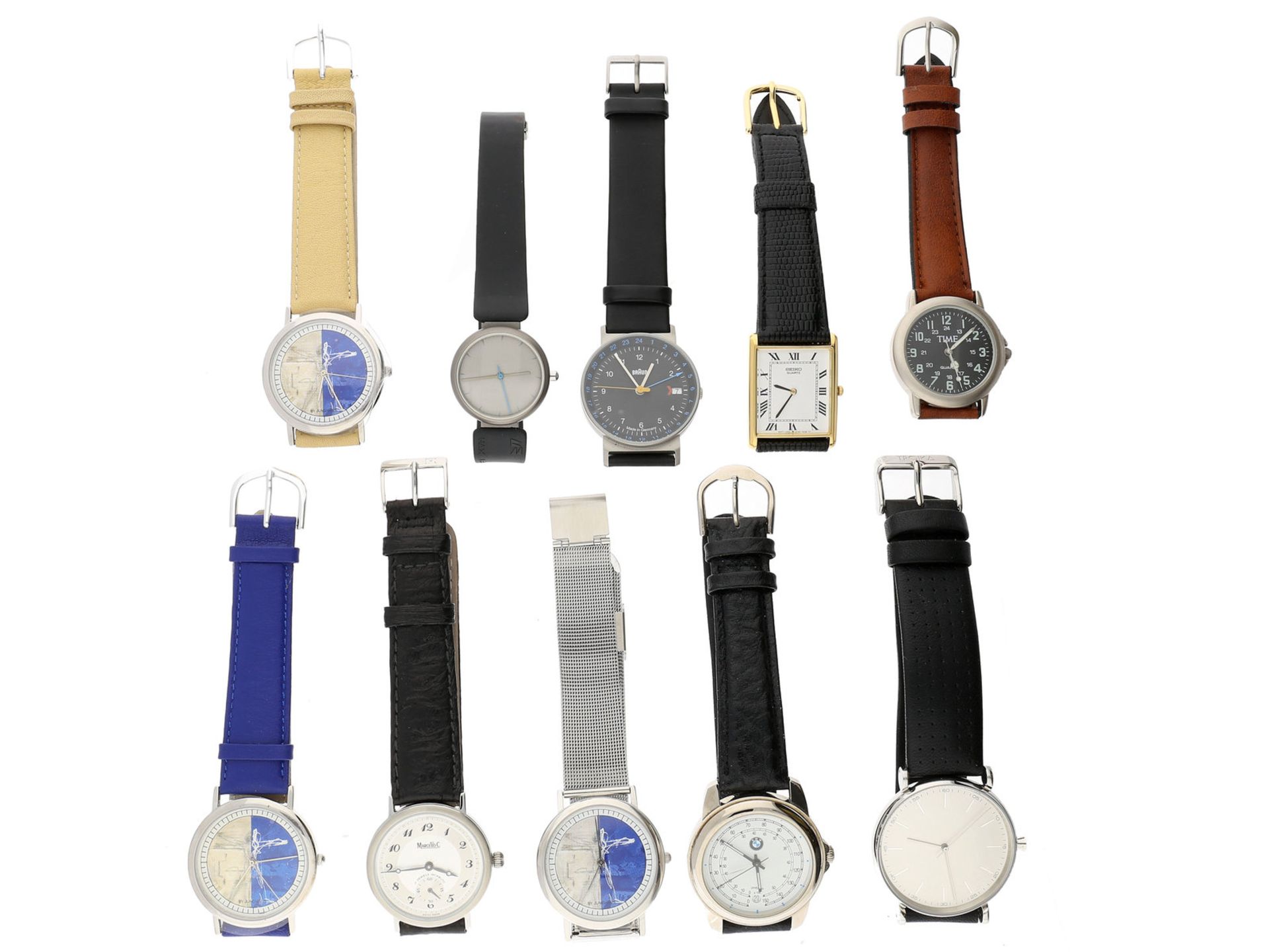 Armbanduhr: Konvolut diverse vintage Armbanduhren/Designeruhren und weitere Uhren1. 3