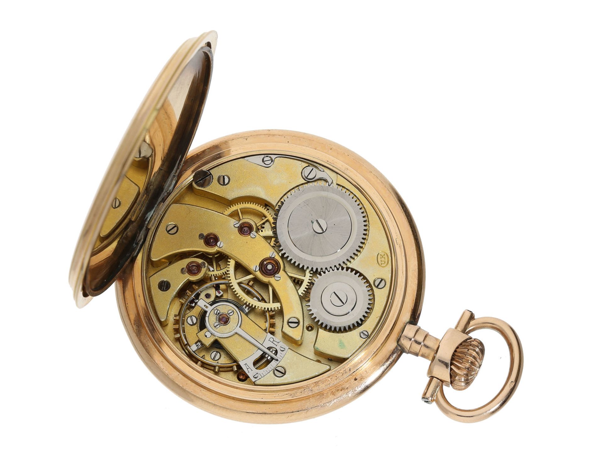 Taschenuhr: qualitätsvolle Schweizer "Alpina Union Horlogère" Herrenuhr, ca. 1900Ca. - Bild 2 aus 2