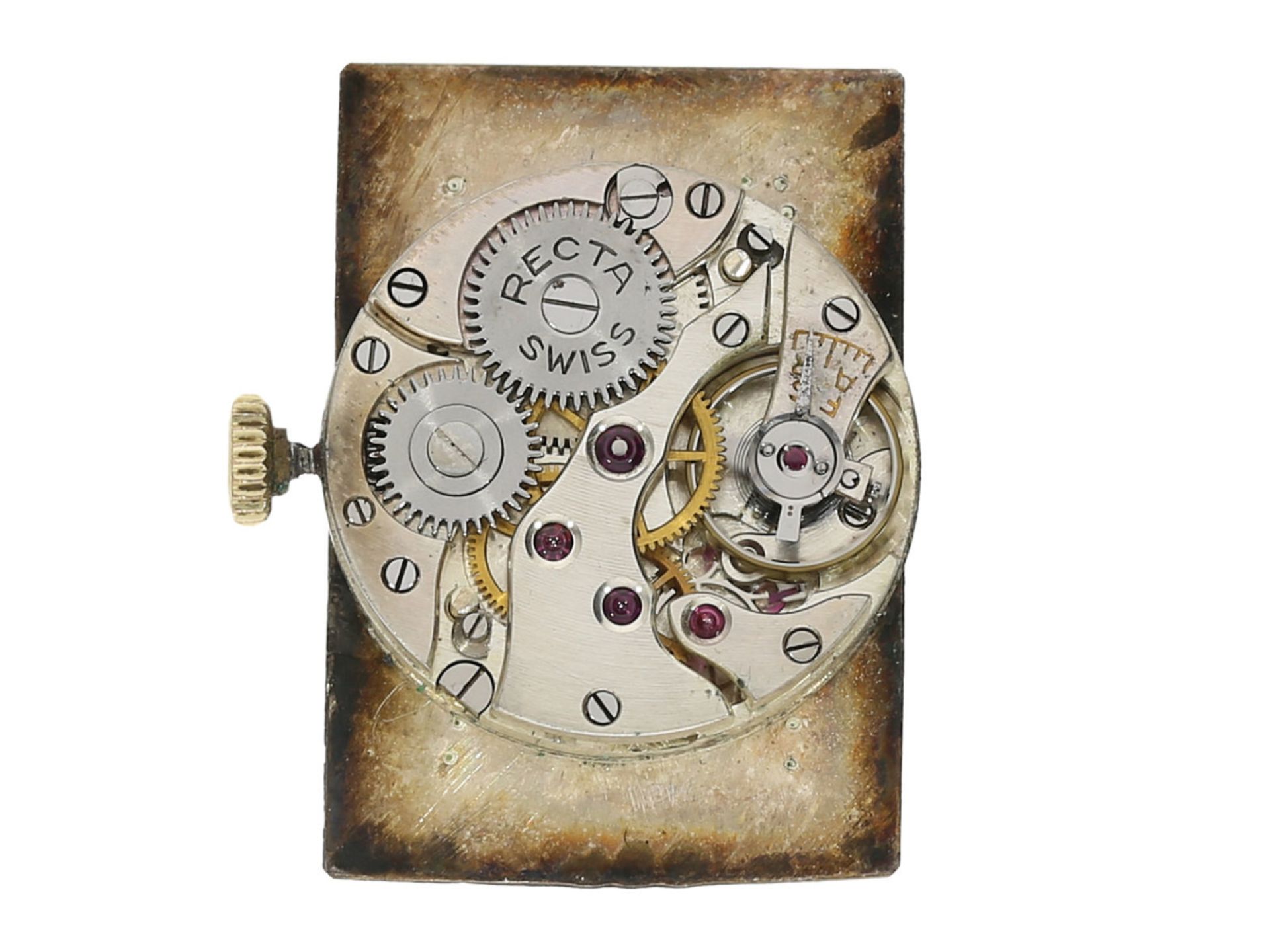 Armbanduhr: interessante große deutsche Art déco Herrenuhr mit Breguet-Zifferblatt, Chronomete - Bild 3 aus 3