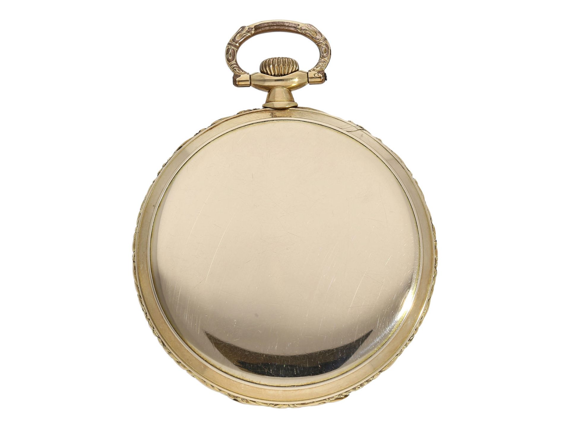 Pocket watch: attractive Longines dress watch with Breguet dial, Art déco - Bild 3 aus 4