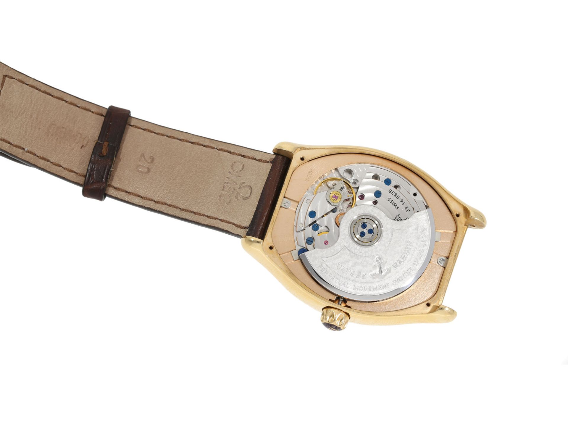 Armbanduhr: luxuriöse, große und schwere Herrenuhr mit ewigem Kalender, Ulysse Nardin "Ludovic - Bild 3 aus 7