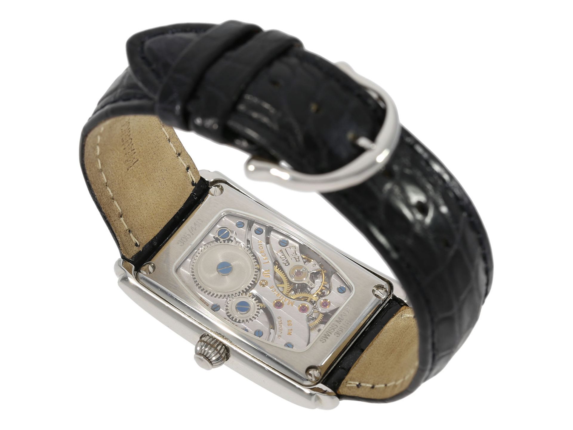 Armbanduhr: elegante und seltene limitierte vintage Stahluhr, Maurice Lacroix "Masterpiece FHF 2 - Bild 3 aus 6