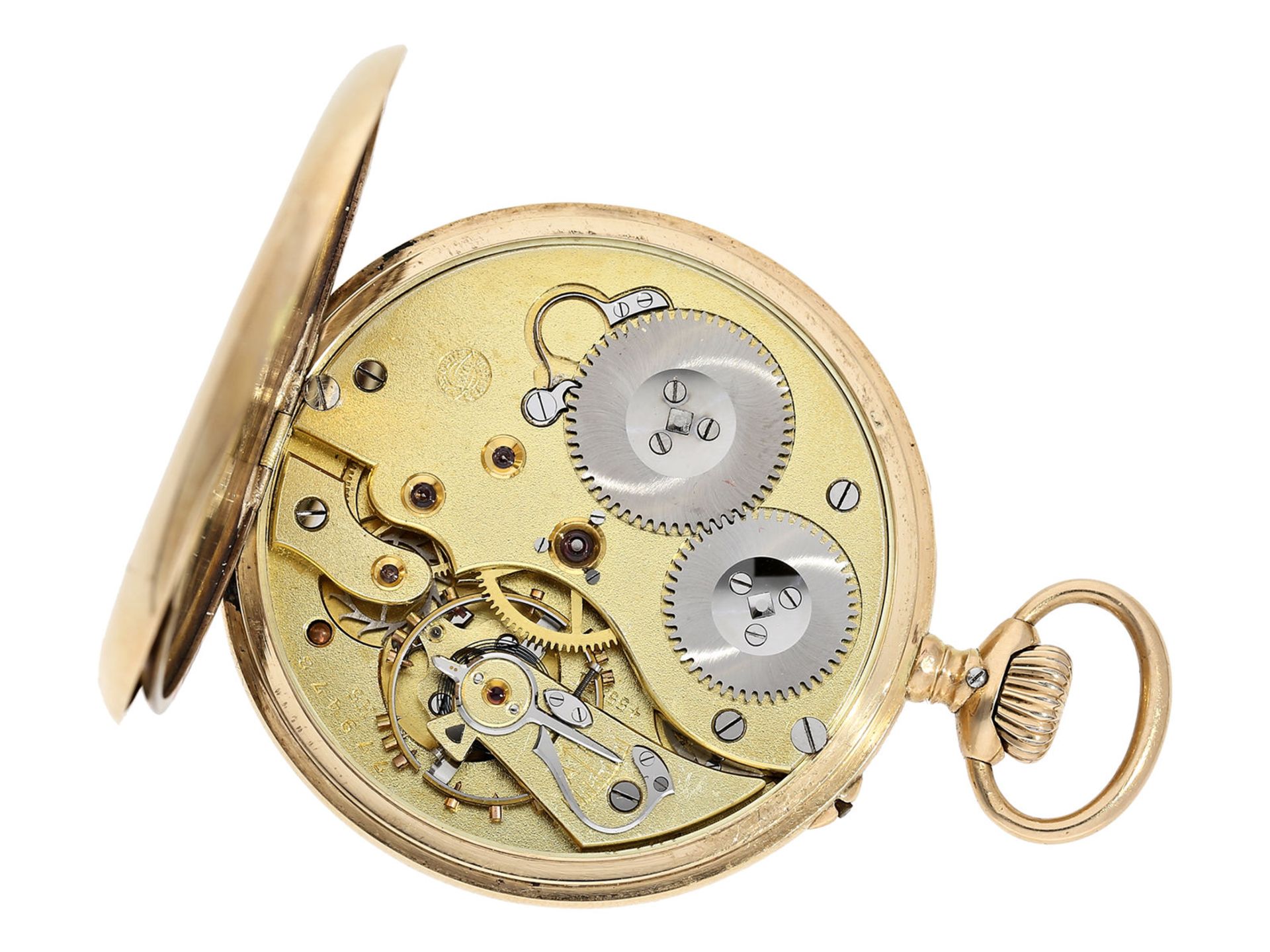 Pocket watch: gold man's pocket watch by IWC Schaffhausen, ca. 1922 - Bild 2 aus 5