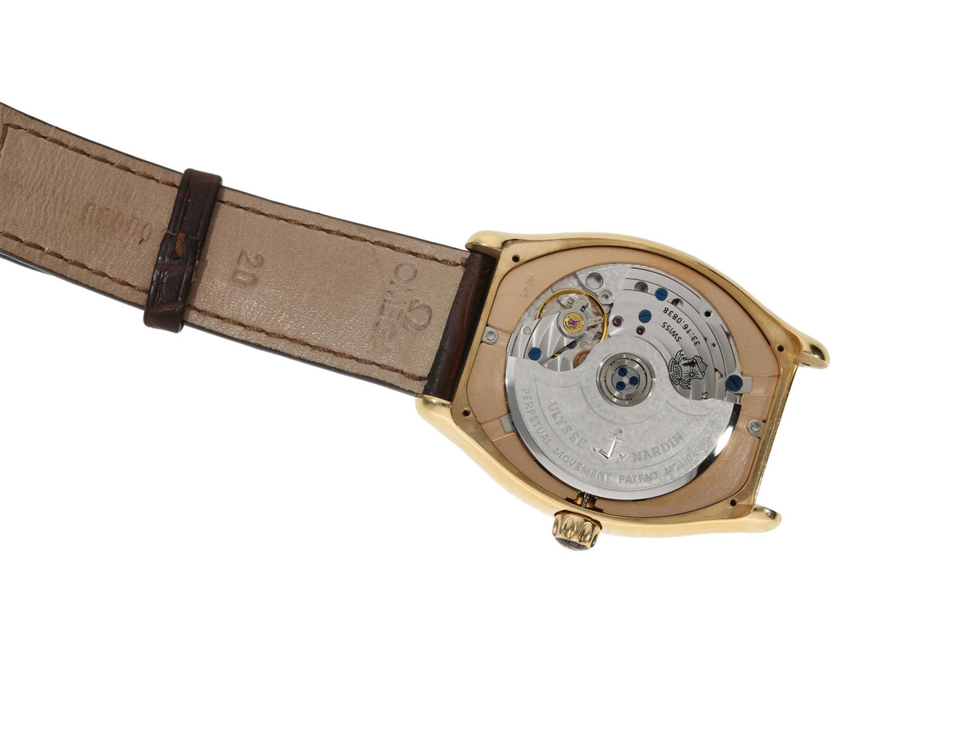 Armbanduhr: luxuriöse, große und schwere Herrenuhr mit ewigem Kalender, Ulysse Nardin "Ludovic - Bild 4 aus 7