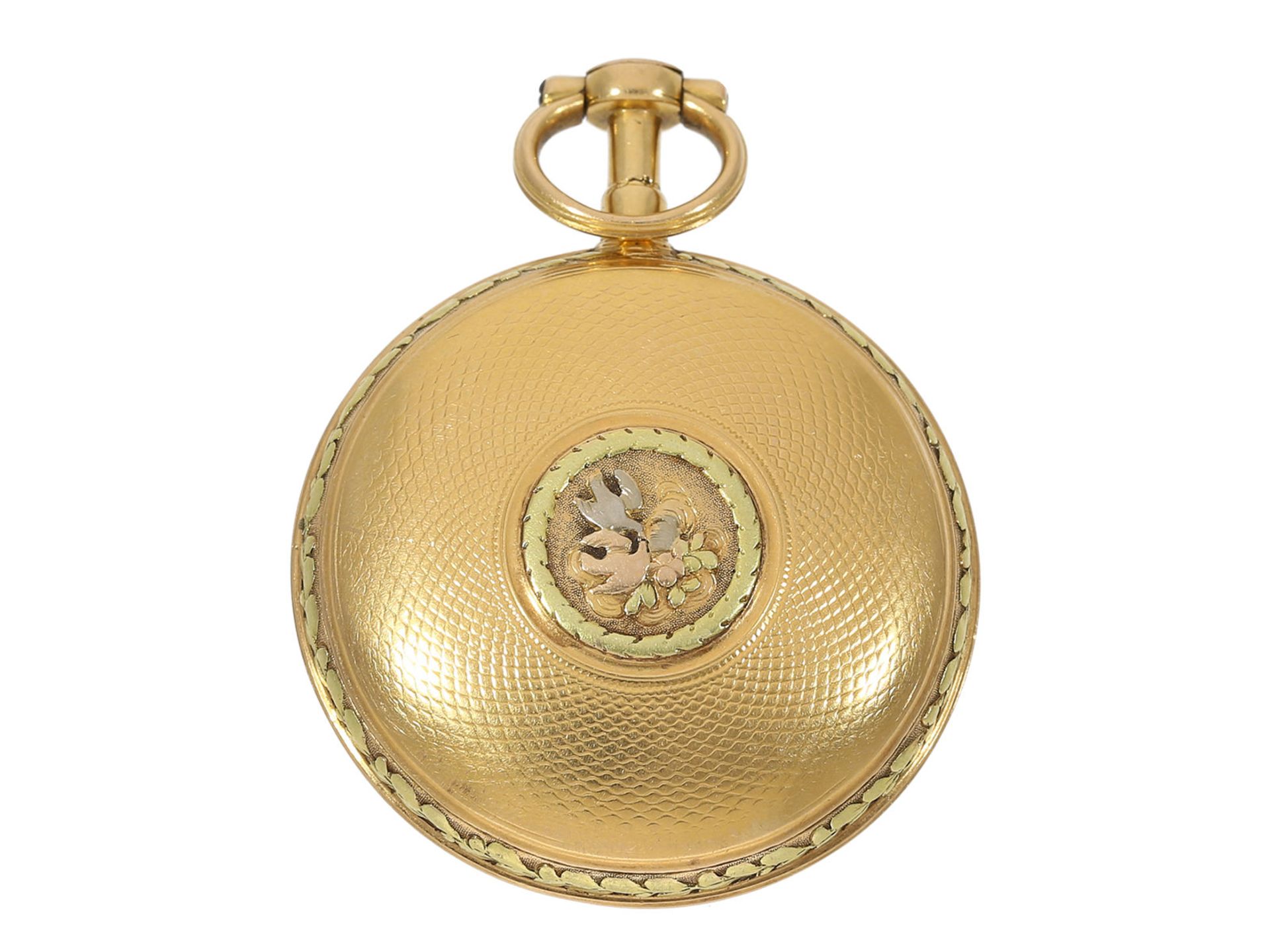 Pocket watch: Louis XV Lepine "à quatre couleurs", signed Clement Paris, ca. 1770 - Bild 2 aus 6