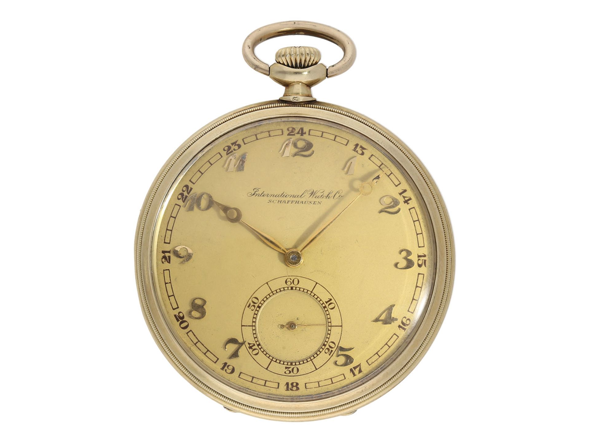 Pocket watch: elegant Art déco Lepine by IWC Schaffhausen, ca. 1926 - Bild 2 aus 6