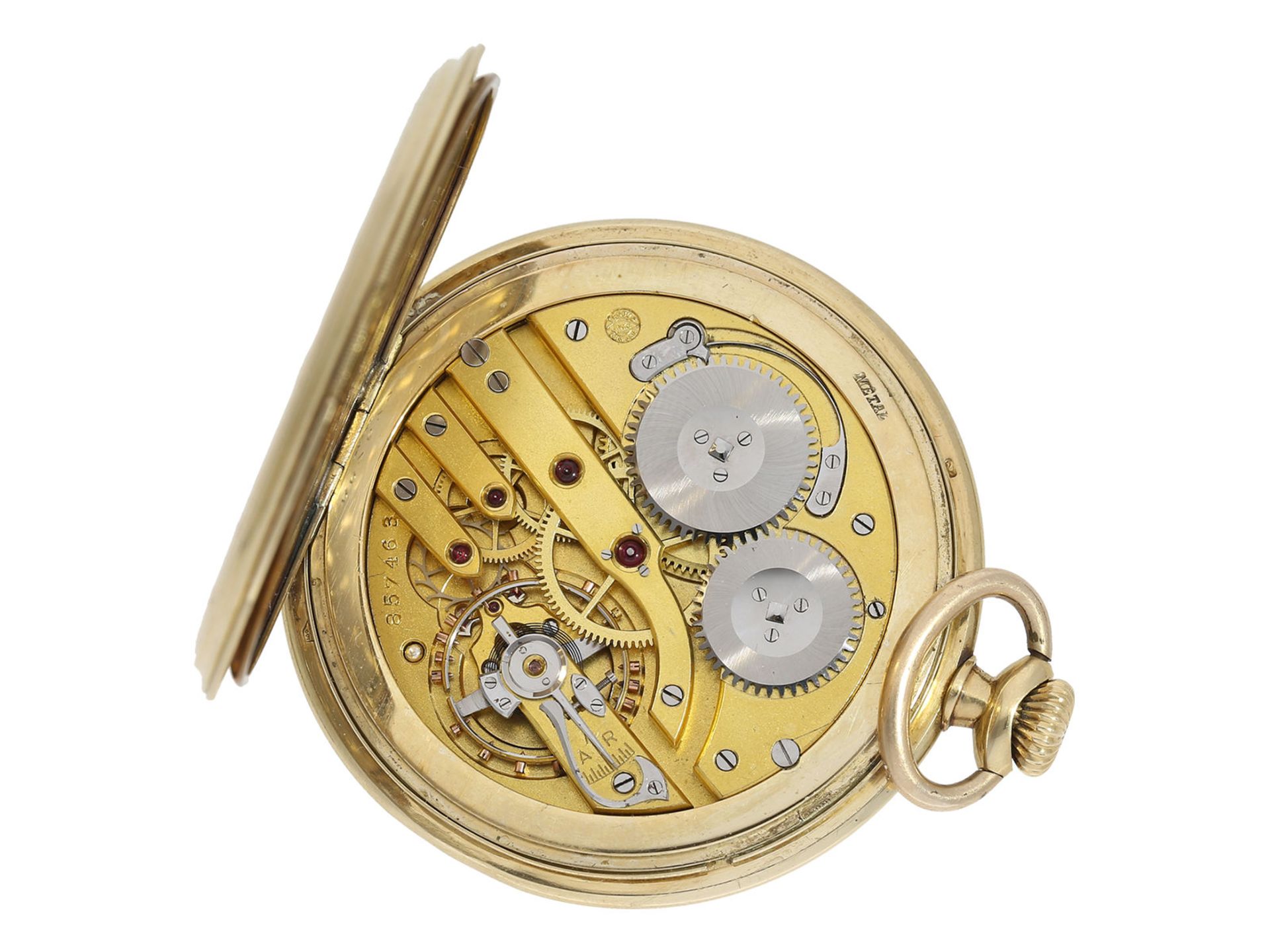 Pocket watch: elegant Art déco Lepine by IWC Schaffhausen, ca. 1926 - Bild 3 aus 6