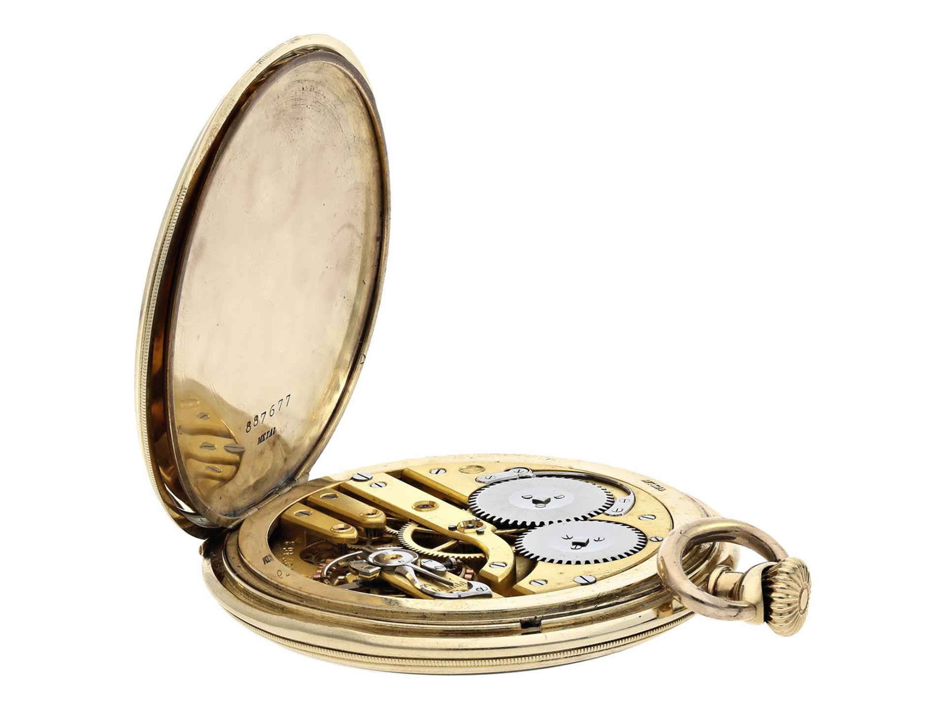 Pocket watch: elegant Art déco Lepine by IWC Schaffhausen, ca. 1926 - Image 4 of 6