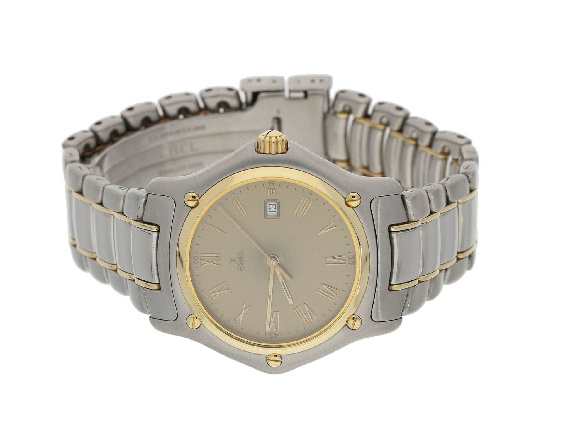 Armbanduhr: luxuriöse, sportliche Herrenuhr, Ebel 1911 Ref. 887902, Stahl/GoldCa. Ø3