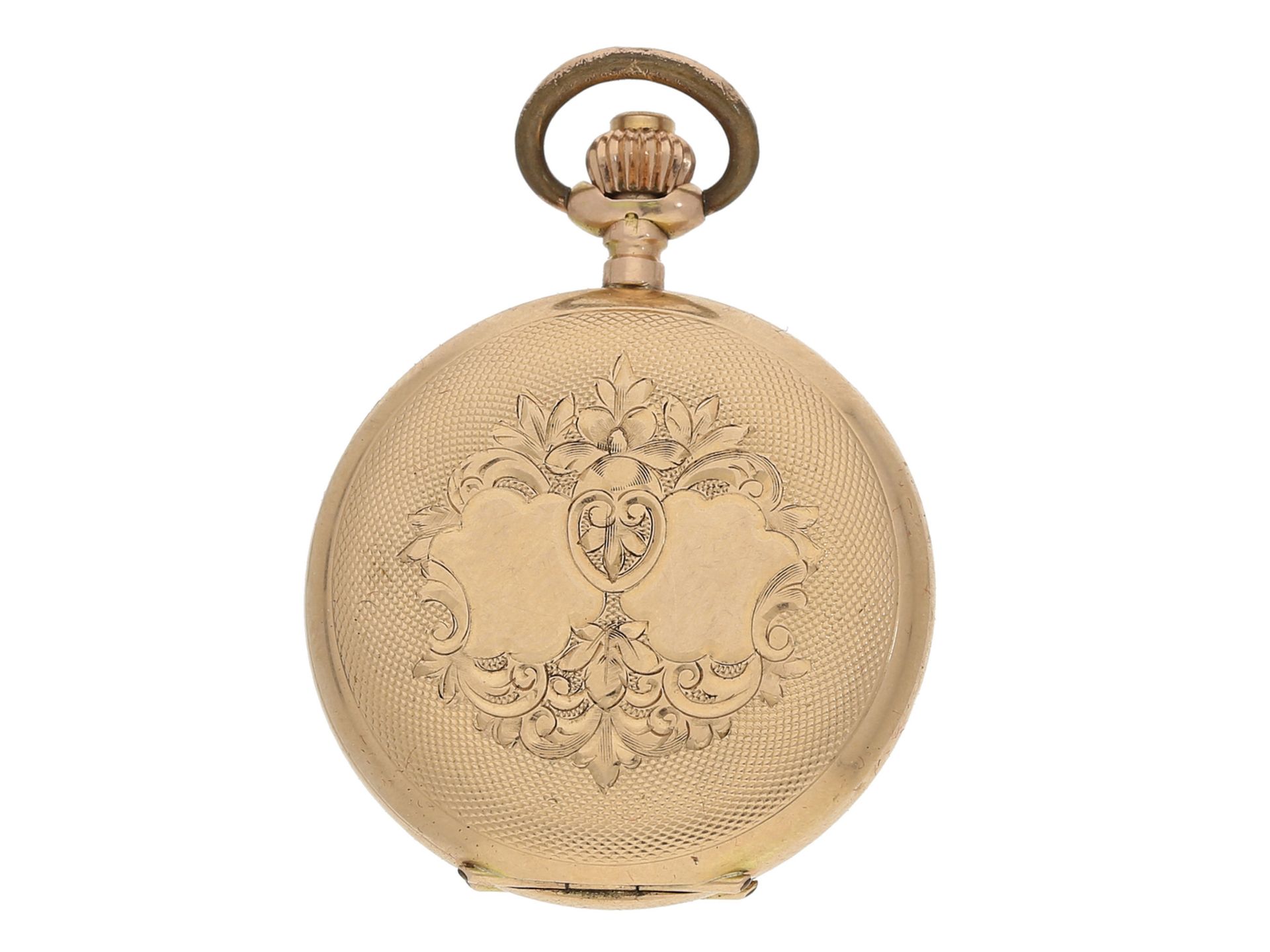 Taschenuhr: kleine, sehr gut erhaltene Damensavonnette, um 1900, signiert F & Cie. No. 136519, N - Image 2 of 4