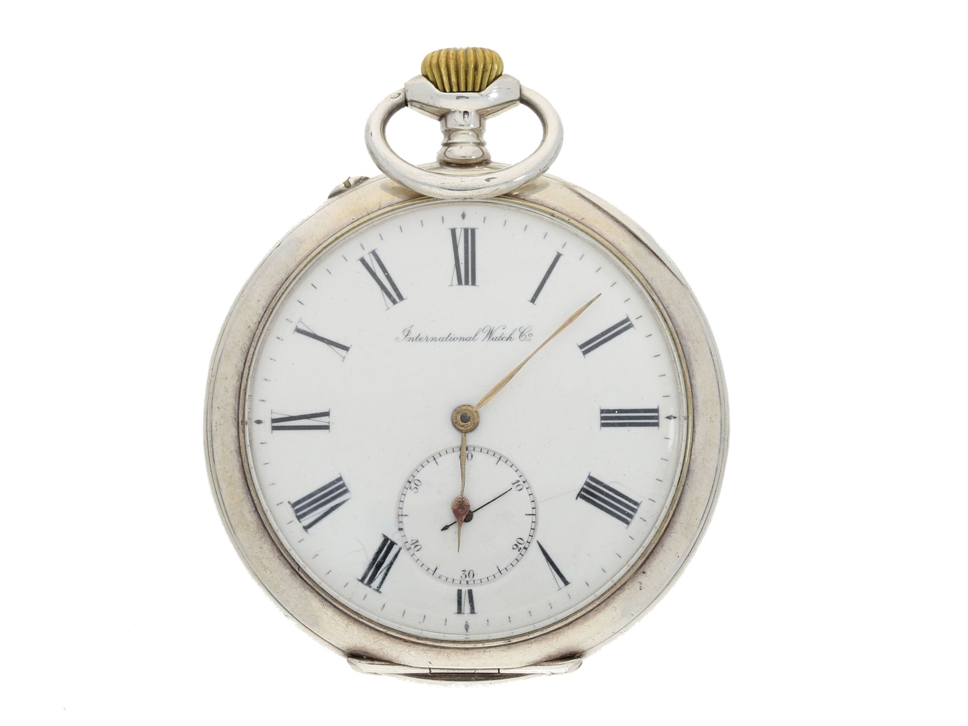 Taschenuhr: sehr seltene IWC Beobachtungsuhr, sog. "Marine-Uhr", Ø59mm, ca.1912Ca. Ø